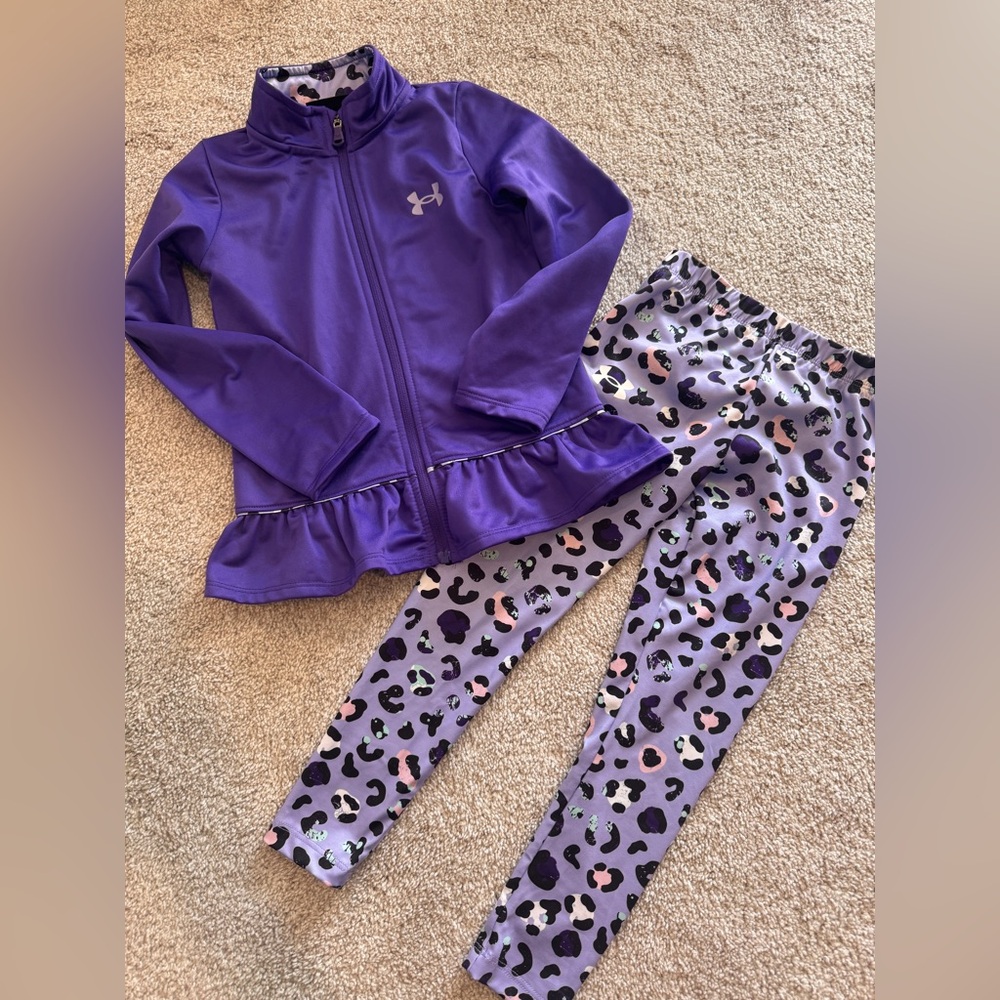 Under Armour Purple and Black Patterned Apparel